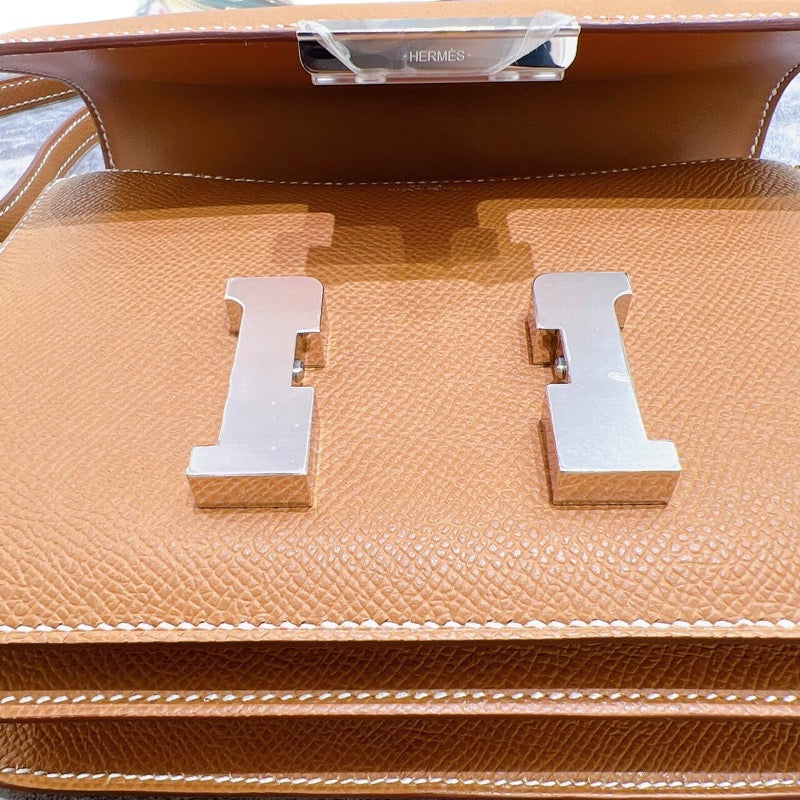 エルメス HERMES コンスタンス3ミニ　 W刻印 ゴールド・シルバー金具 エプソン レディース ショルダーバッグ