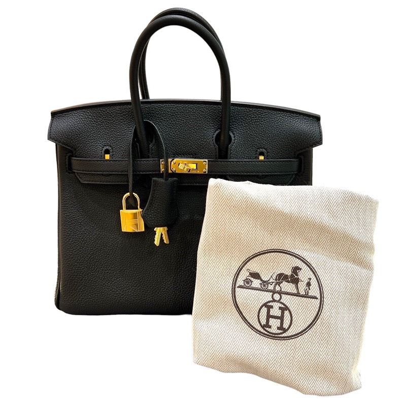 エルメス HERMES バーキン25 W刻印 ブラック・ゴールド金具 牛革 トゴ レディース ハンドバッグ | 中古ブランドリユースショップ  OKURA(おお蔵)