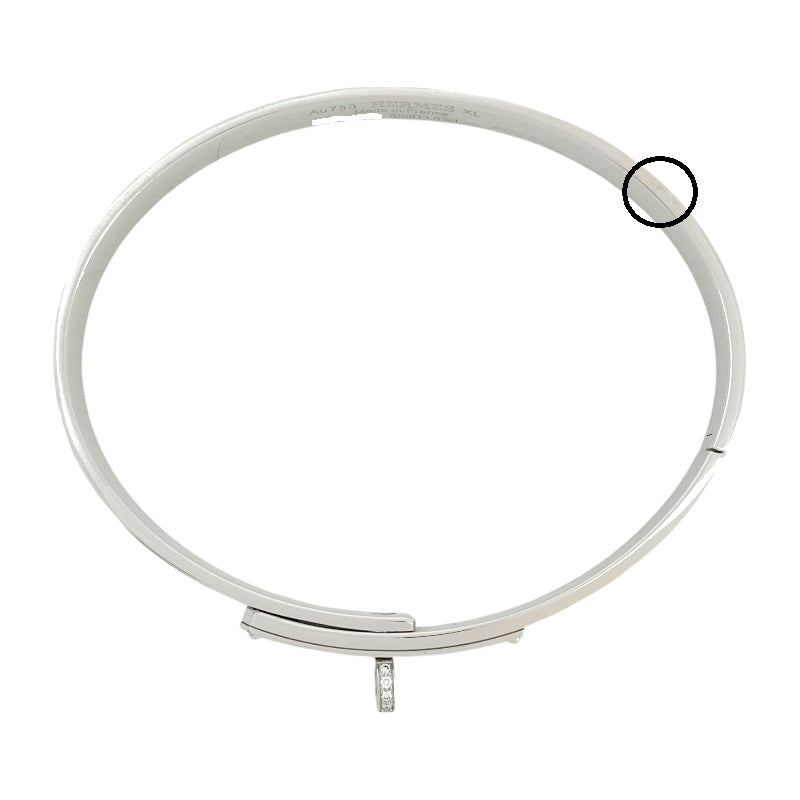 エルメス HERMES ケリーブレスレット ダイヤモンド XL  K18WG ジュエリー