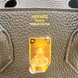 エルメス HERMES バーキン25 W刻印 ブラック・ゴールド金具 トゴ レディース ハンドバッグ