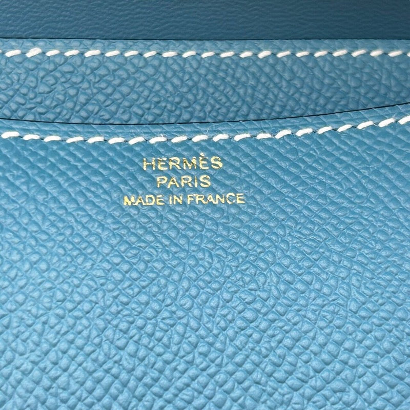 エルメス HERMES コンスタンス3ミニ　 W刻印 ニューブルージーン・ゴールド金具 エプソン レディース ショルダーバッグ