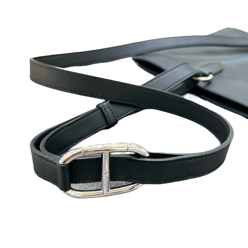 エルメス HERMES ポッシャンプリュス U刻 ブラック シルバー金具