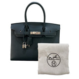 エルメス HERMES バーキン30 セリエ W刻印 グリミスティ・シルバー金具  エプソン レディース ハンドバッグ