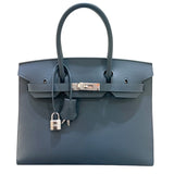 エルメス HERMES バーキン30 セリエ W刻印 グリミスティ・シルバー金具  エプソン レディース ハンドバッグ
