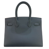 エルメス HERMES バーキン30 セリエ W刻印 グリミスティ・シルバー金具  エプソン レディース ハンドバッグ