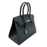 エルメス HERMES バーキン30 セリエ W刻印 グリミスティ・シルバー金具  エプソン レディース ハンドバッグ