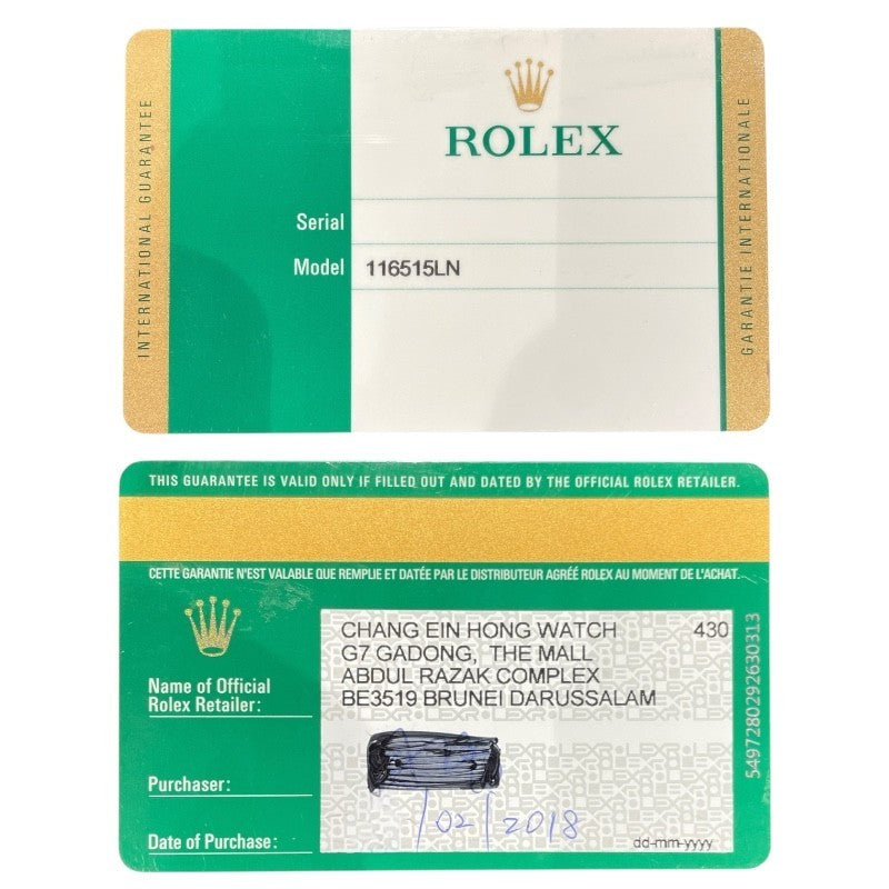 ロレックス ROLEX デイトナ　ブラック/ピンク 116515LN K18ピンクゴールド メンズ 腕時計