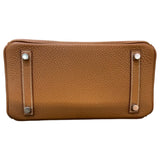 エルメス HERMES バーキン25タッチ W刻 ゴールド/シルバー金具 トゴ/アリゲーターマット レディース ハンドバッグ