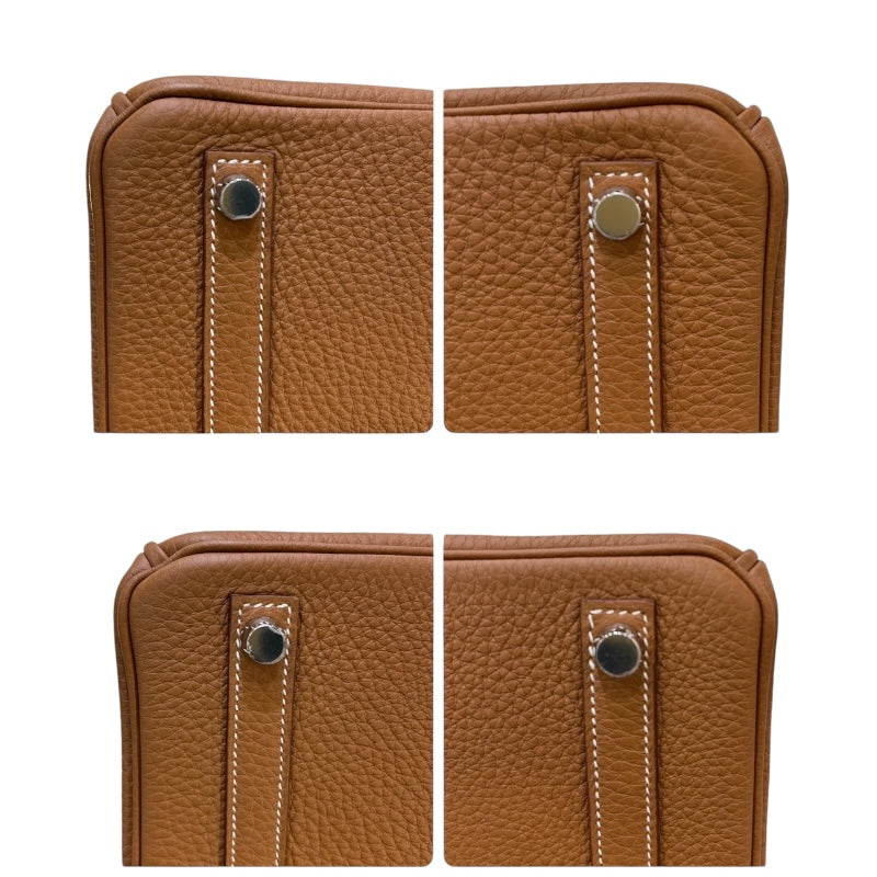 エルメス HERMES バーキン25タッチ W刻 ゴールド/シルバー金具 トゴ/アリゲーターマット レディース ハンドバッグ