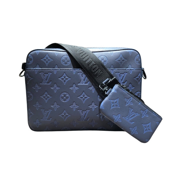 ルイ・ヴィトン LOUIS VUITTON デュオメッセンジャー M45730 モノグラムシャドウ モノグラムシャドウ メンズ ショルダーバッグ