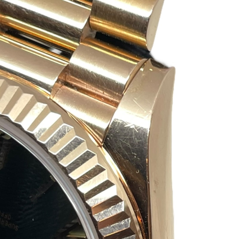 ロレックス ROLEX デイデイト40オリーブグリーン ランダムシリアル 228235 オリーブグリーン K18PG 自動巻き メンズ 腕時計