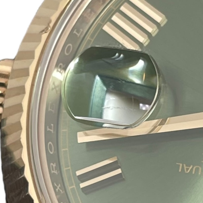 ロレックス ROLEX デイデイト40オリーブグリーン ランダムシリアル 228235 オリーブグリーン K18PG 自動巻き メンズ 腕時計