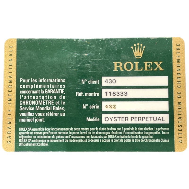 ロレックス ROLEX デイトジャスト2 116333G K18イエローゴールド/ステンレススティール 自動巻き メンズ 腕時計