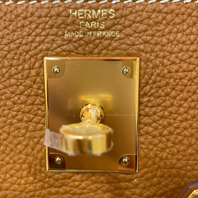 エルメス HERMES ケリー28 外縫い A刻印 ゴールド×ゴールド金具 トゴ レディース ショルダーバッグ