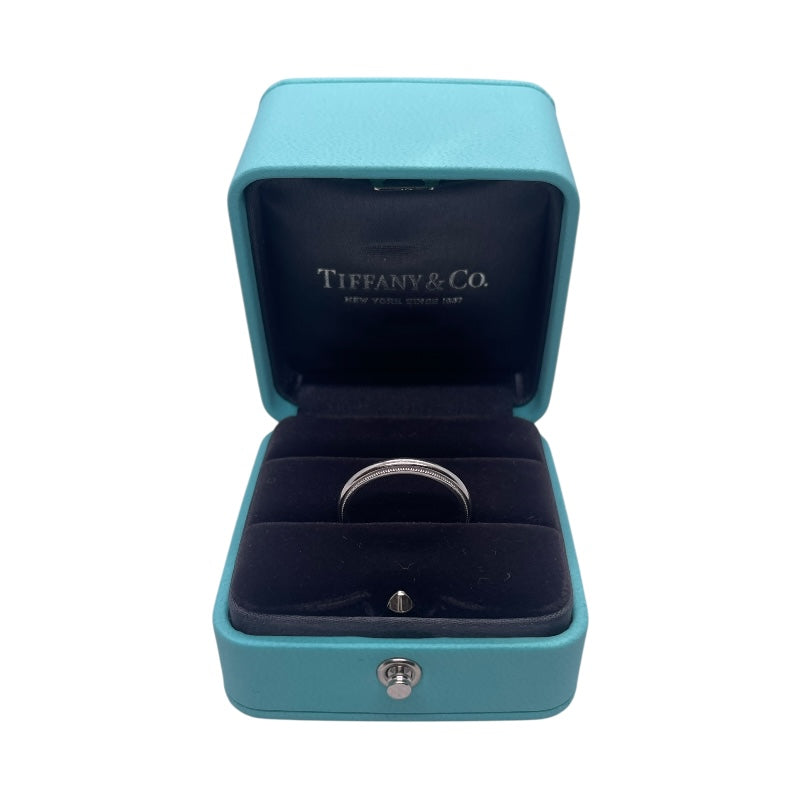 ティファニー TIFFANY＆CO ミルグレインリング　＃16 Pt950  ジュエリー