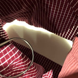 エルメス HERMES レザー切替チェックショートパンツ 4E0433DW ボルドー赤ワイン コットン レディース ショートパンツ