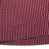 エルメス HERMES レザー切替チェックショートパンツ 4E0433DW ボルドー赤ワイン コットン レディース ショートパンツ