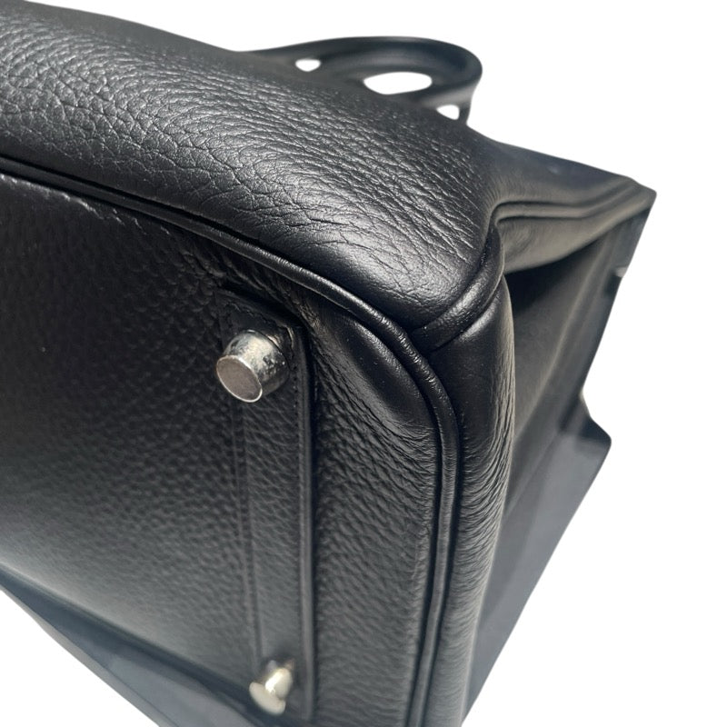エルメス HERMES バーキン30 □H刻 ブラック　SV金具 トリヨン レディース ハンドバッグ