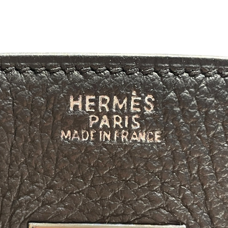 エルメス HERMES バーキン30 □H刻 ブラック　SV金具 トリヨン レディース ハンドバッグ