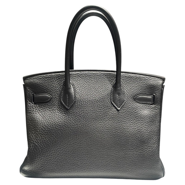 エルメス HERMES バーキン30 □H刻 ブラック　SV金具 トリヨン レディース ハンドバッグ