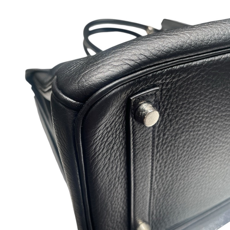 エルメス HERMES バーキン30 □H刻 ブラック　SV金具 トリヨン レディース ハンドバッグ