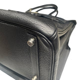 エルメス HERMES バーキン30 □H刻 ブラック　SV金具 トリヨン レディース ハンドバッグ