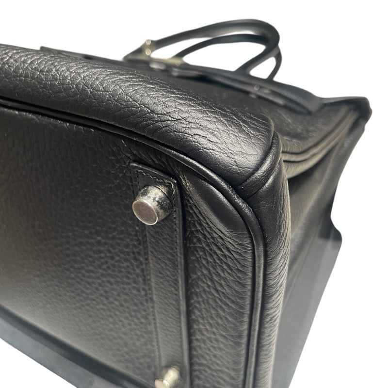 エルメス HERMES バーキン30 □H刻 ブラック　SV金具 トリヨン レディース ハンドバッグ