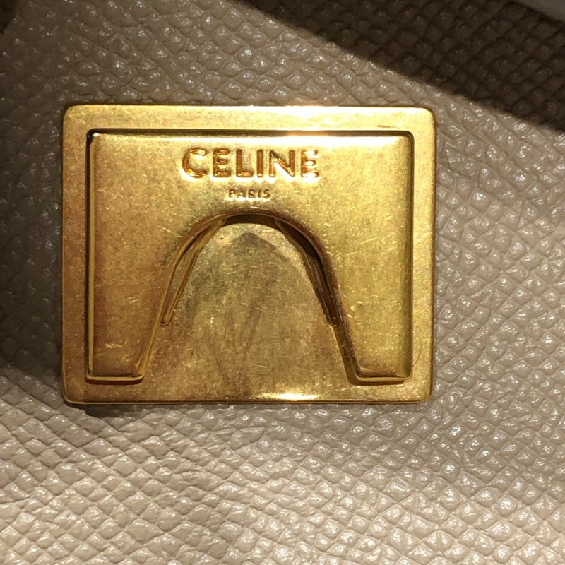 セリーヌ CELINE ベルトバックマイクロ 189153 ベージュ・ゴールド金具 グレインカーフレザー グレインカーフ レディース トートバッグ