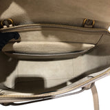 セリーヌ CELINE ベルトバックマイクロ 189153 ベージュ・ゴールド金具 グレインカーフレザー グレインカーフ レディース トートバッグ