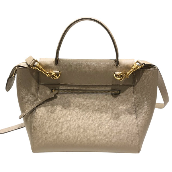 セリーヌ CELINE ベルトバックマイクロ 189153 ベージュ・ゴールド金具 グレインカーフレザー グレインカーフ レディース トートバッグ