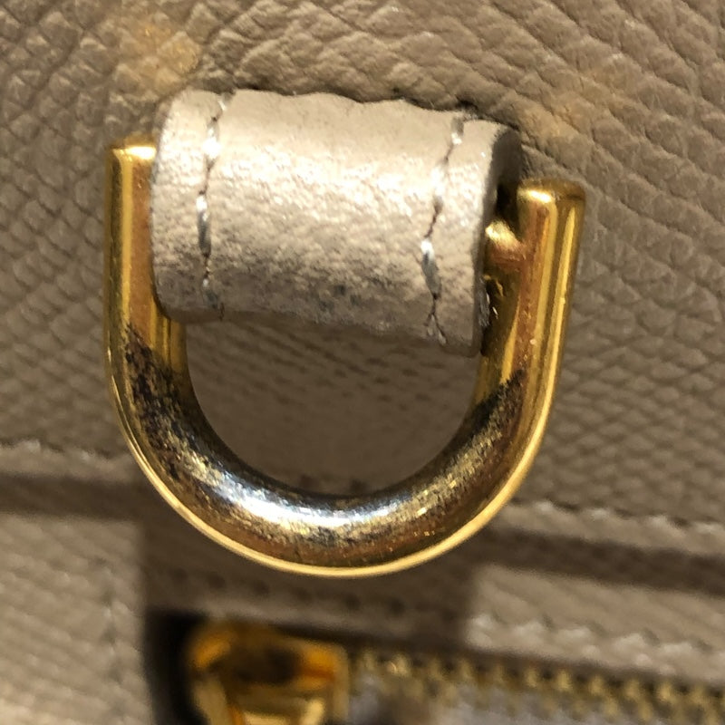 セリーヌ CELINE ベルトバックマイクロ 189153 ベージュ・ゴールド金具 グレインカーフレザー グレインカーフ レディース トートバッグ