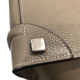 セリーヌ CELINE ラゲージ　マイクロショッパー 189793 グレー・シルバー金具 カーフ カーフ レディース ハンドバッグ