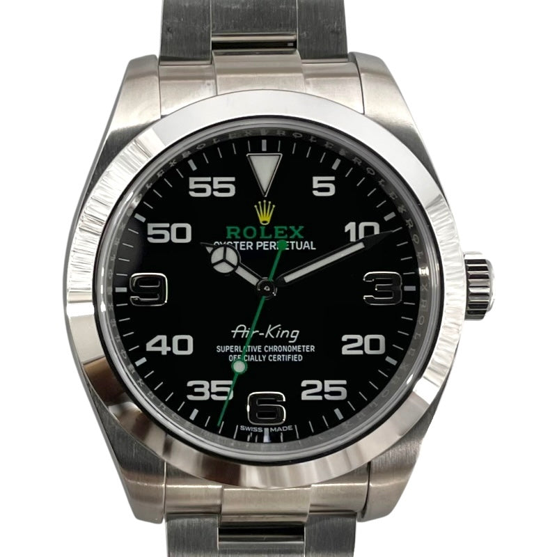 ロレックス ROLEX エアキング 116900 ブラック SS 自動巻き メンズ 腕時計