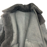 クリスチャン・ディオール Christian Dior ラムスキンシアリングムートンコート 448C12AL818 ブラック レザー レディース その他アウター