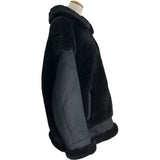 クリスチャン・ディオール Christian Dior ラムスキンシアリングムートンコート 448C12AL818 ブラック レザー レディース その他アウター