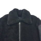 クリスチャン・ディオール Christian Dior ラムスキンシアリングムートンコート 448C12AL818 ブラック レザー レディース その他アウター