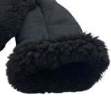 クリスチャン・ディオール Christian Dior ラムスキンシアリングムートンコート 448C12AL818 ブラック レザー レディース その他アウター