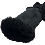 クリスチャン・ディオール Christian Dior ラムスキンシアリングムートンコート 448C12AL818 ブラック レザー レディース その他アウター