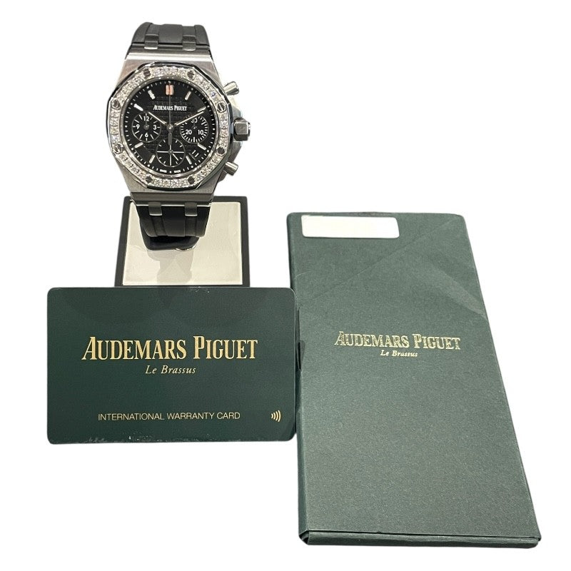 オーデマ・ピゲ AUDEMARS PIGUET ロイヤルオーク オフショア 26231ST.ZZ.D0002CA.01 ブラック SS/ラバーベルト 自動巻き ユニセックス 腕時計