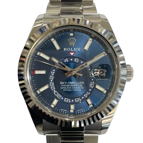 ロレックス ROLEX スカイドゥエラー 326934 ブルー K18ホワイトゴールド K18WG/SS 自動巻き メンズ 腕時計
