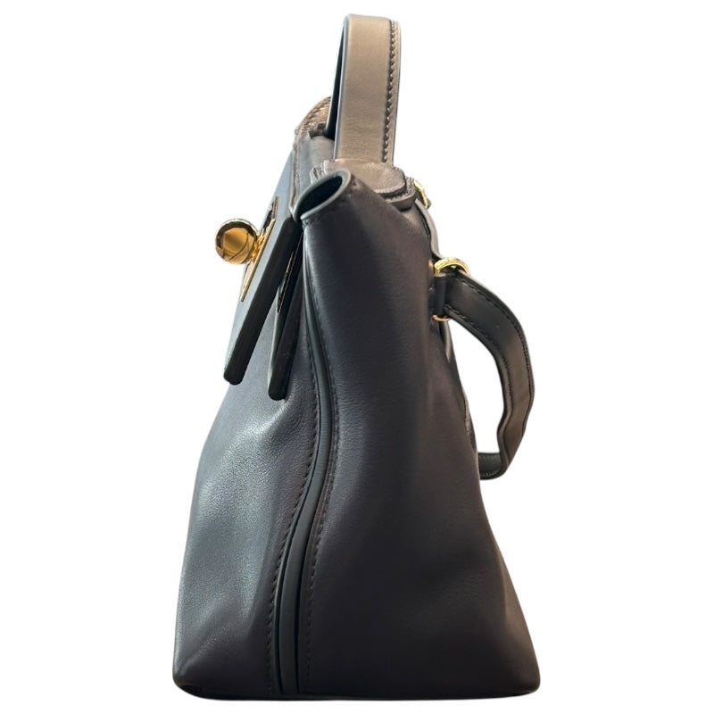 エルメス HERMES ヴァンキャトルミニ K刻 ブラック ゴールド金具 エバーカラー/スイフト レディース ショルダーバッグ
