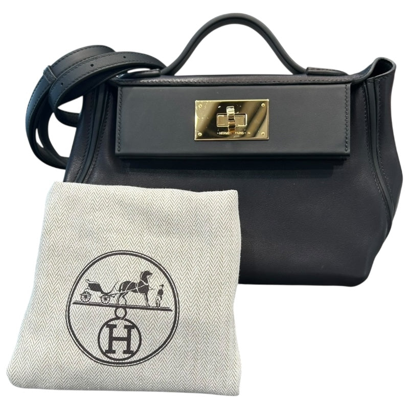 エルメス HERMES ヴァンキャトルミニ K刻 ブラック ゴールド金具 エバーカラー/スイフト レディース ショルダーバッグ