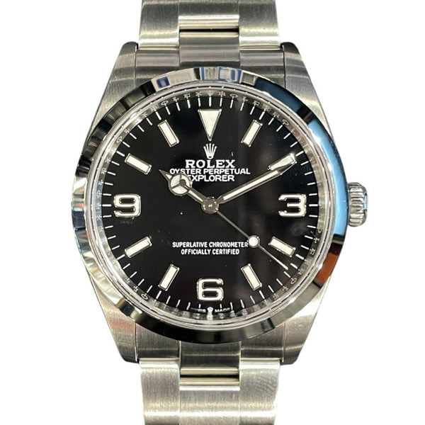 ロレックス ROLEX エクスプローラー36 124270 ブラック SS メンズ 腕時計