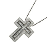 ダミアーニ DAMIANI ベルエポック バゲットダイヤ・プリンセスカットダイヤ・ダイヤ ペンダントネックレス ホワイトゴールド 750 ダイヤモンド　 ジュエリー