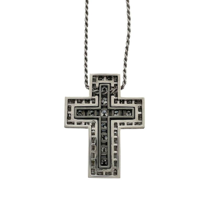 ダミアーニ DAMIANI ベルエポック バゲットダイヤ・プリンセスカットダイヤ・ダイヤ ペンダントネックレス ホワイトゴールド 750 ダイヤモンド　 ジュエリー