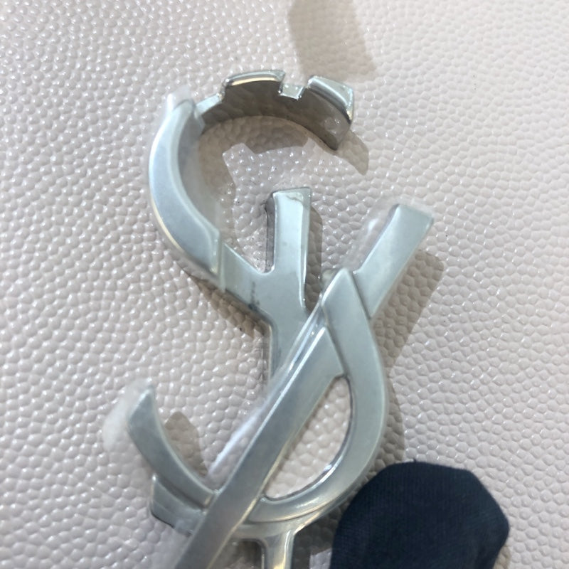 サンローラン SAINT LAURENT カサンドラ ミニ トップハンドル 602716 ピンクベージュ SV金具 カーフレザー レディース ショルダーバッグ