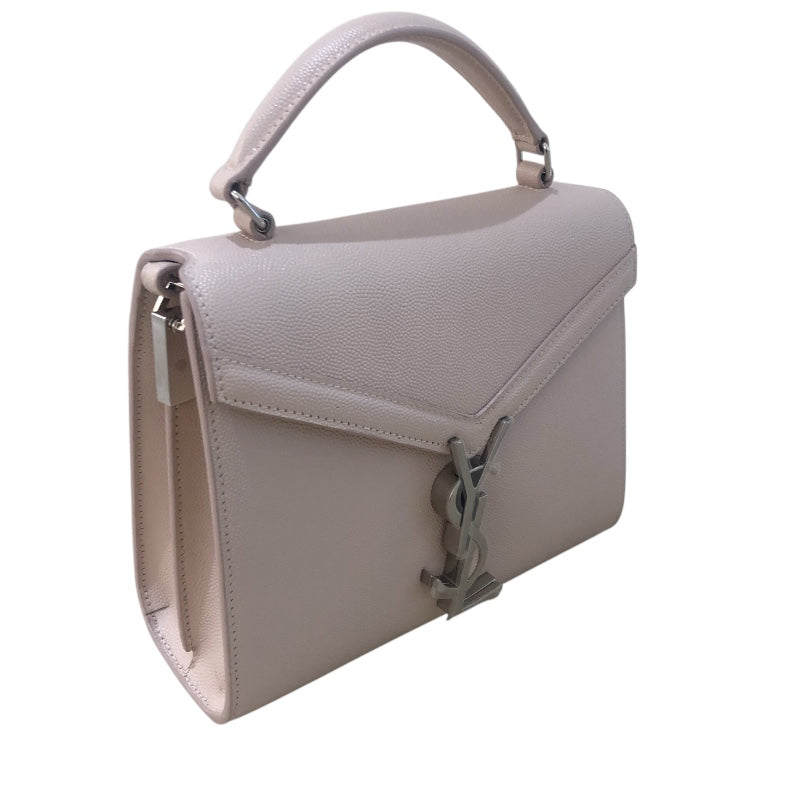 サンローラン SAINT LAURENT カサンドラ ミニ トップハンドル 602716 ピンクベージュ SV金具 カーフレザー レディース ショルダーバッグ