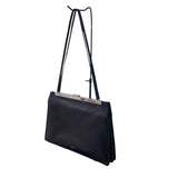 セリーヌ CELINE クラスプミディアム ブラック・シルバー金具 カーフレザー レディース ショルダーバッグ