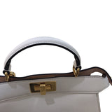 フェンディ FENDI ピーカブーアイシーユースモール 8BN327 ホワイト/ゴールド金具 カーフ レディース ショルダーバッグ
