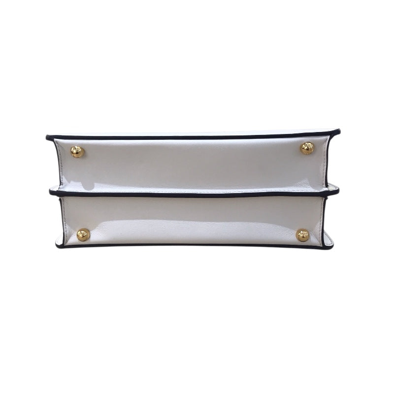 フェンディ FENDI ピーカブーアイシーユースモール 8BN327 ホワイト/ゴールド金具 カーフ レディース ショルダーバッグ